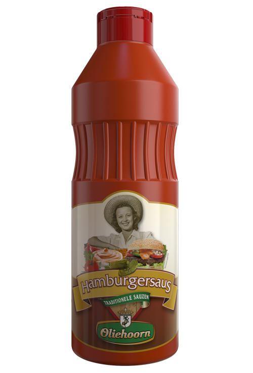 Mus Retentie Microprocessor Hamburgersaus, 900 ml knijpfles - Oliehoorn